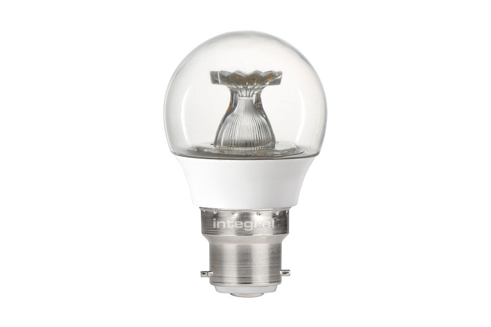 GOLF BALL BULB B22 470LM 4.9W 2700K DIMMABLE 220 BEAM CLEAR INTEGRAL