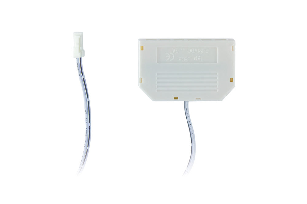 24V CHANNEL SPLITTER 6 PORT 2PIN 2.54MM WHITE CLIP 3A MAX