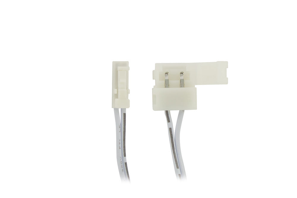 24V 2M DRIVER TO STRIP CONNECTOR LEAD 2PIN 2.54MM WHITE CLIP TO SNAP ON 10MM SINGLE COLOUR STRIP CONNECTOR 3A MAX