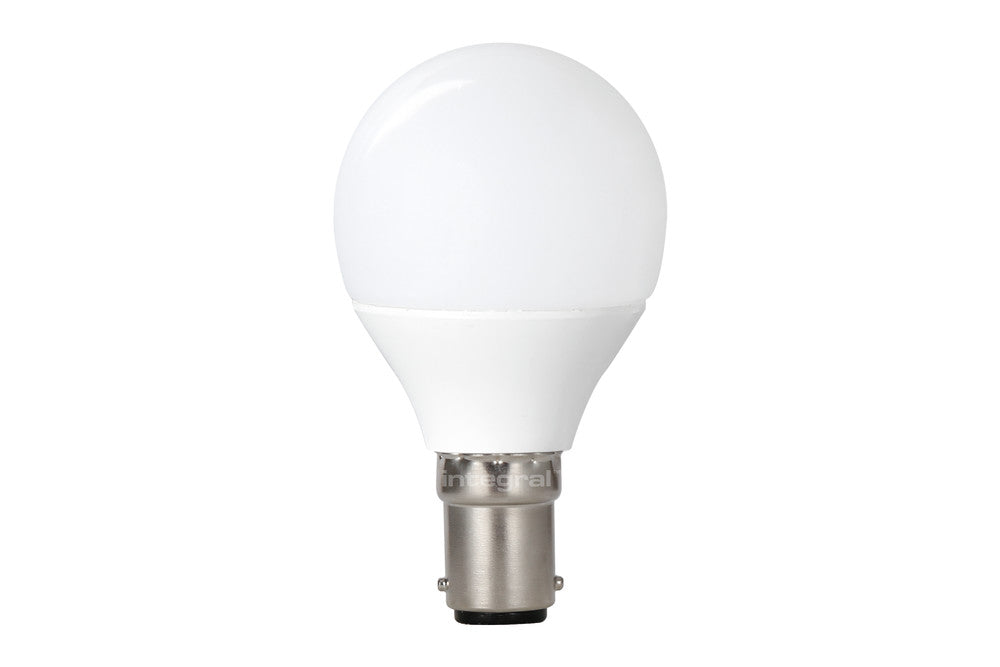 GOLF BALL BULB B15 470LM 4.2W 2700K NON-DIMM 240 BEAM FROSTED INTEGRAL