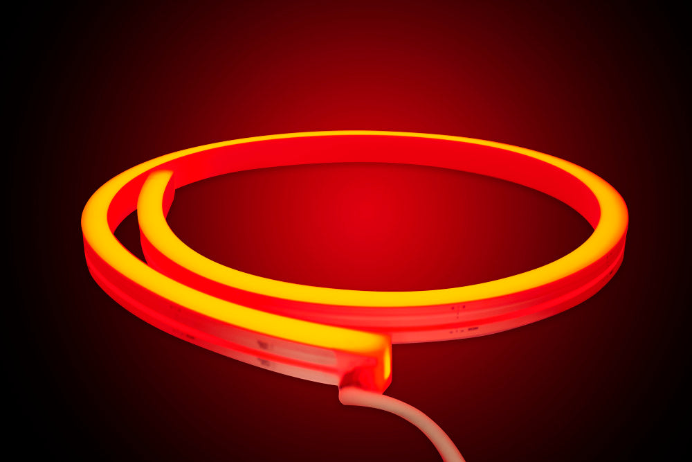 NEON STRIP SIDE BEND IP67 10M RED 24V 9.6W/M 120LED/M 120 BEAM BOX PACK