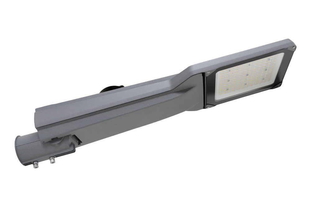 MATRIX MIDI STREET LIGHT 17600LM 120W 4000K OPTIC-T2M IP66 60MM DIA SPIGOT CLAMP NFC IK09 NEMA3 WITH CAP & AUTO-DISCONNECT RAL7037