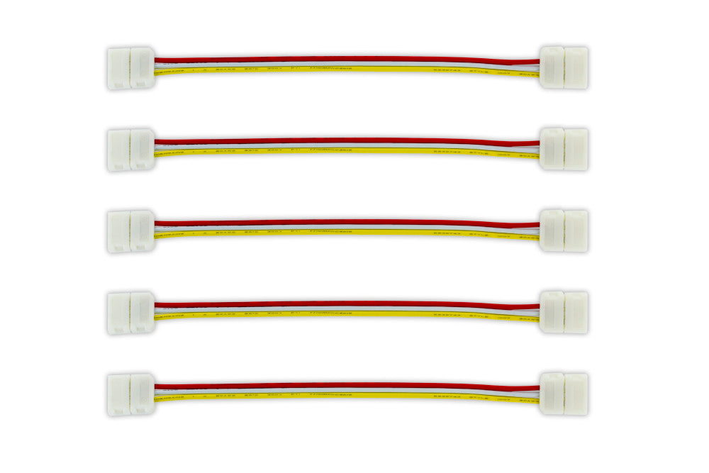 2-WAY CONNECTOR 150MM WIRE 5PACK FOR IP20 10MM WIDTH COLOUR TEMPERATURE CHANGING STRIP INTEGRAL