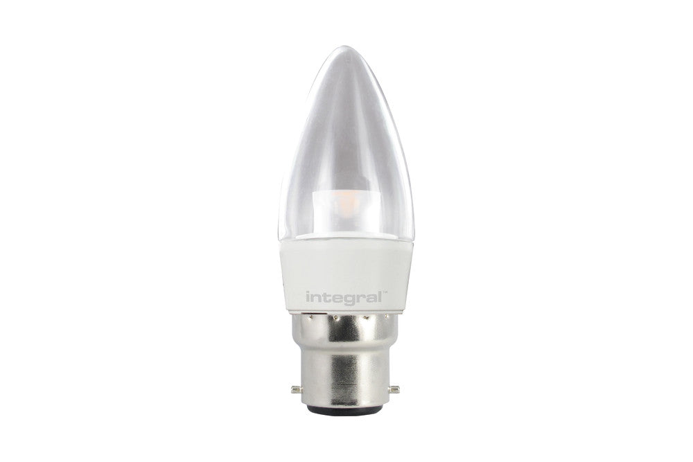 CANDLE BULB B22 250LM 3.4W 2700K NON-DIMM 240 BEAM CLEAR INTEGRAL