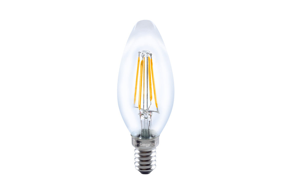 OMNI FILAMENT CANDLE BULB E14 470LM 4W 2700K NON-DIMM 300 BEAM CLEAR INTEGRAL