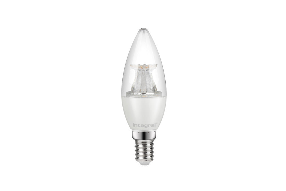 CANDLE BULB E14 500LM 5.5W 5000K NON-DIMM 280 BEAM CLEAR INTEGRAL