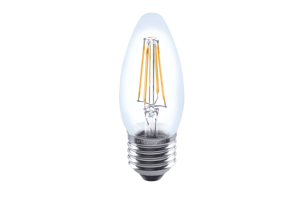 OMNI FILAMENT CANDLE BULB E27 470LM 4.2W 2700K DIMMABLE 320 BEAM CLEAR FULL GLASS INTEGRAL