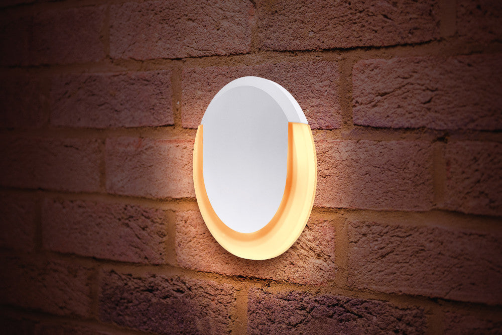 OUTDOOR DECORATIVE WALL LIGHT LUNOX IP54 700LM 13W 3000K DOWN LIGHT WHITE INTEGRAL