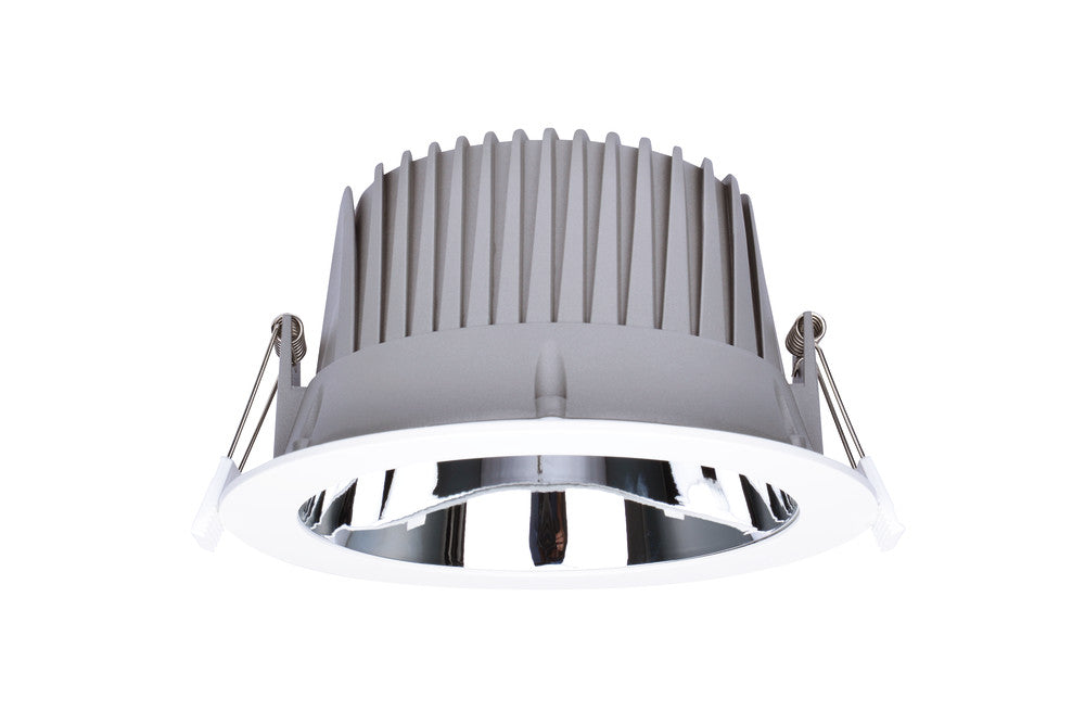 RECESS PRO DOWNLIGHT 200MM CUTOUT 35W 3850LM 110LM/W 3000K 75 BEAM IP44 DIMMABLE WHITE