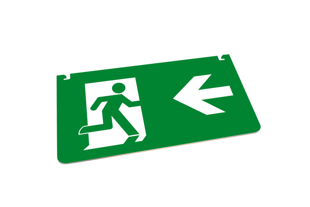 EMERGENCY LEGEND LEFT ARROW for 26M EM EXIT SIGN INTEGRAL — United LED