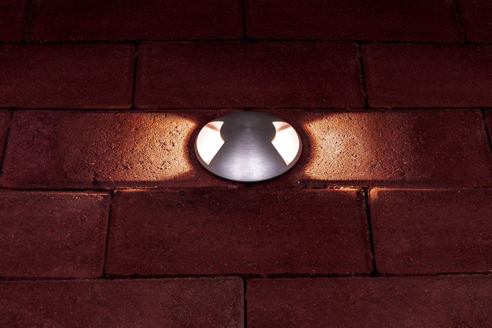 OUTDOOR IN GROUND UPLIGHT WITH H2O STOP IP67 52LM 4.5W 3000K PATHLIGHT 2 WAY STAINLESS STEEL INTEGRAL