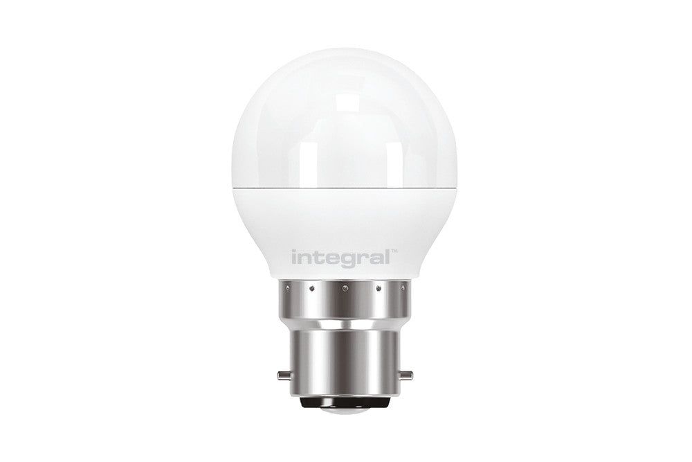 GOLF BALL BULB B22 470LM 6.2W 2700K DIMMABLE 240 BEAM FROSTED INTEGRAL