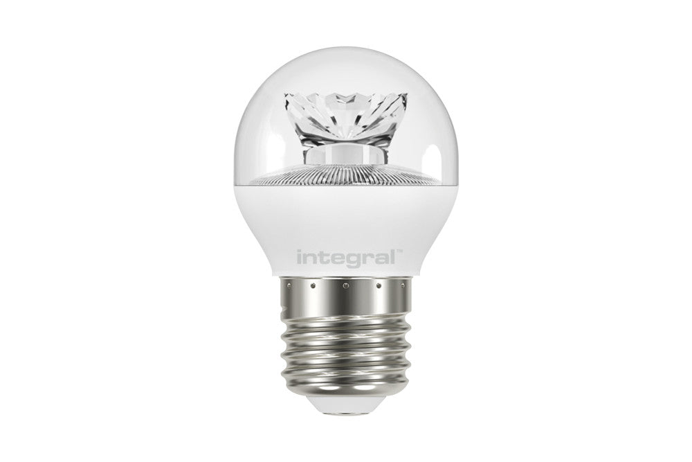 GOLF BALL BULB E27 470LM 5.4W 2700K NON-DIMM 240 BEAM CLEAR INTEGRAL