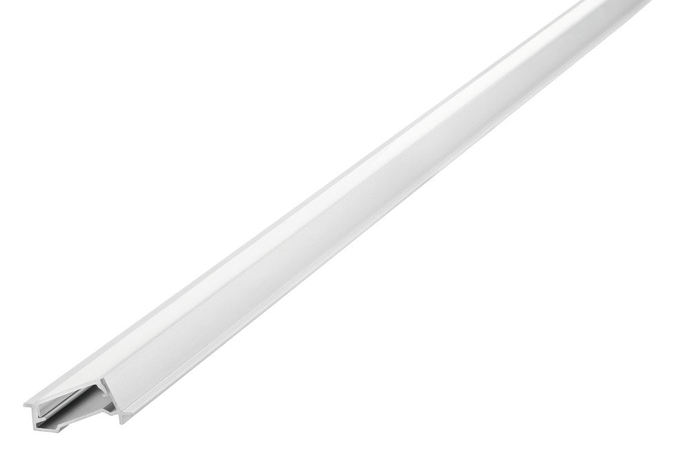 PROFILE ALUMINIUM 70 DEGREE RECESSED 2M FROSTED DIFFUSER FOR IP65 12MM WIDTH STRIP INCLUDE 2 ENDCAPS INTEGRAL