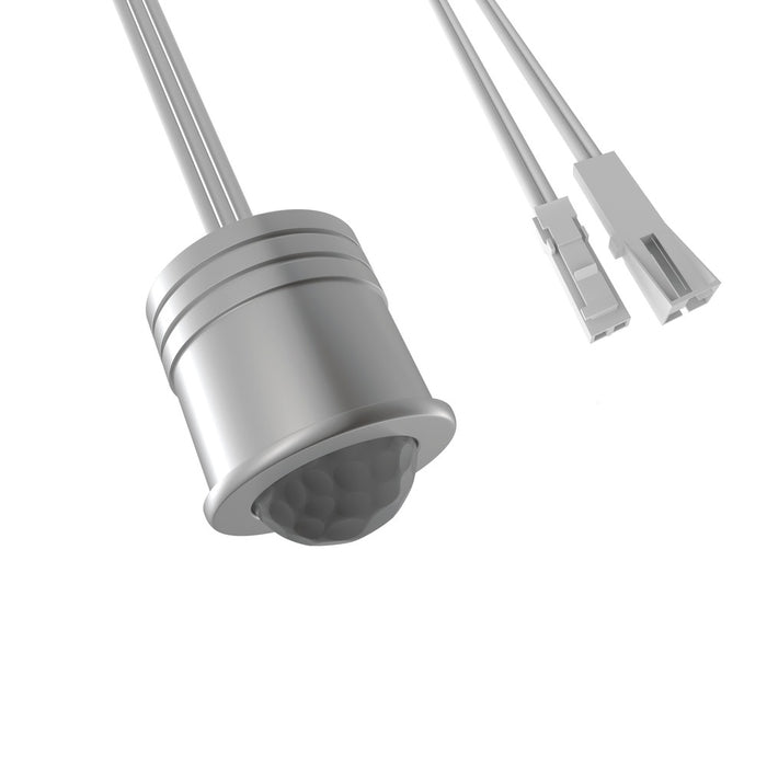 24V CHANNEL SENSOR PIR ON/OFF SURFACE MOUNTED OR RECESSED 14MM CUTOUT WITH 2PIN 2.54MM WHITE CLIP INLINE CONNECTOR FOR STRIP OR LIGHT 1.5M 2.5A MAX
