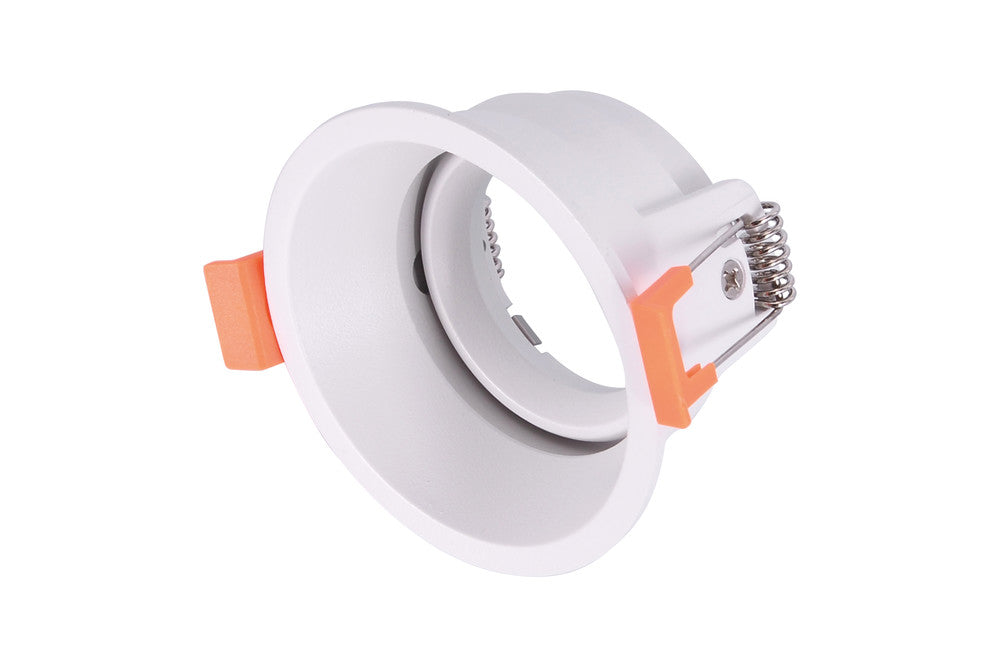 ACCENTPLUS DOWNLIGHT FOR LED GU10 72MM CUTOUT IP20 WHITE ROUND 30 DEG TWO SIDES TILTABLE