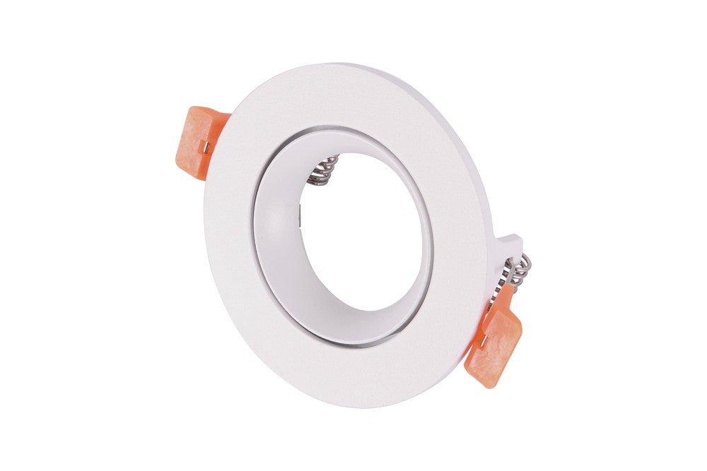 ACCENTPLUS DOWNLIGHT FOR LED GU10 75MM CUTOUT IP20 WHITE ROUND 55 DEG TWO SIDES TILTABLE
