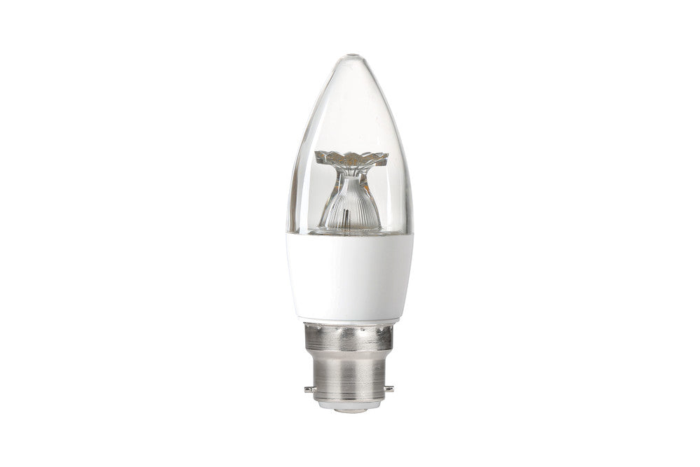 CANDLE BULB B22 470LM 4.9W 5000K NON-DIMM 240 BEAM CLEAR INTEGRAL