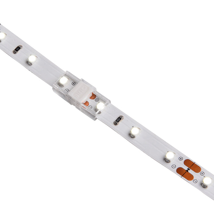 WHITE BUTTON CLIP 5PACK STRIP TO STRIP FOR IP20 8MM WIDTH STRIP 2 PIN DC3-24V / 5A MAX